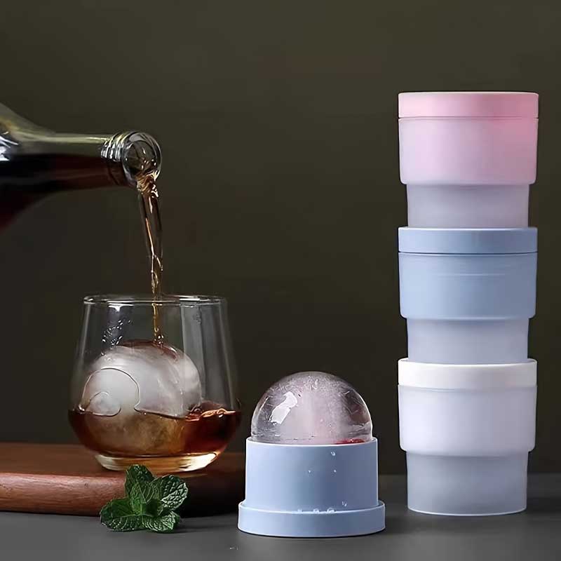 Wine Beer And Liquor - 3Pcs Ice Ball Maker, Round Ice
