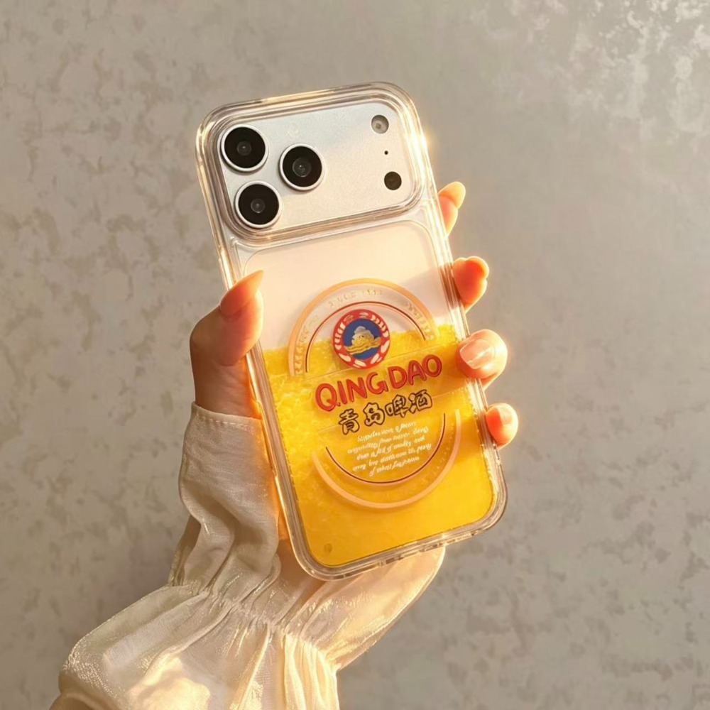 Beer & Wine Grab - Funny Qingdao Beer Liquid Quicksand Phone