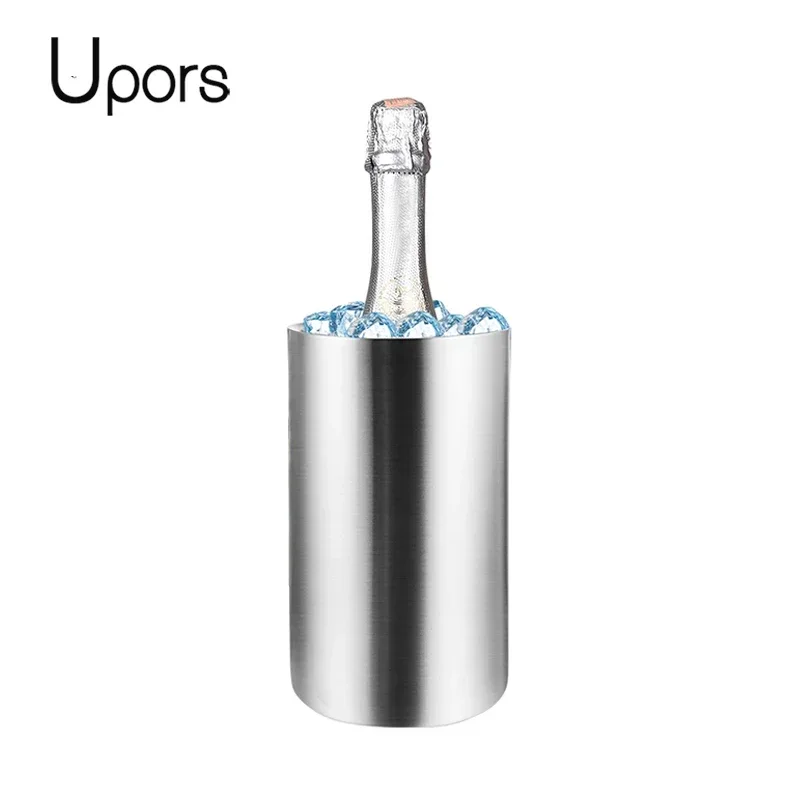 Wine Beer Cooler - UPORS Stainless Steel Wine Cooler Bucket