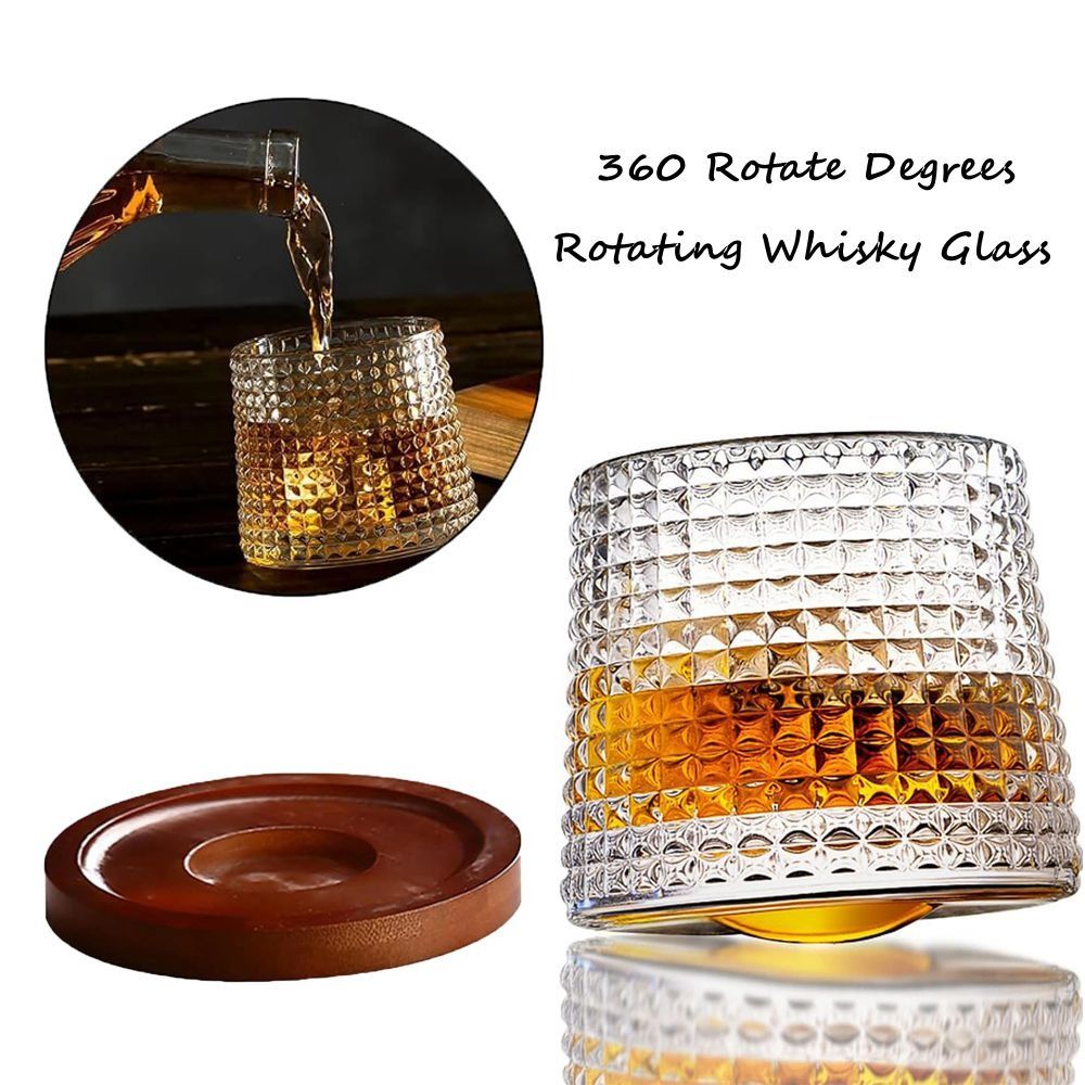 Whiskey Glasses Rotating Whisk - Wine Beer And Liquor 评论和价格
