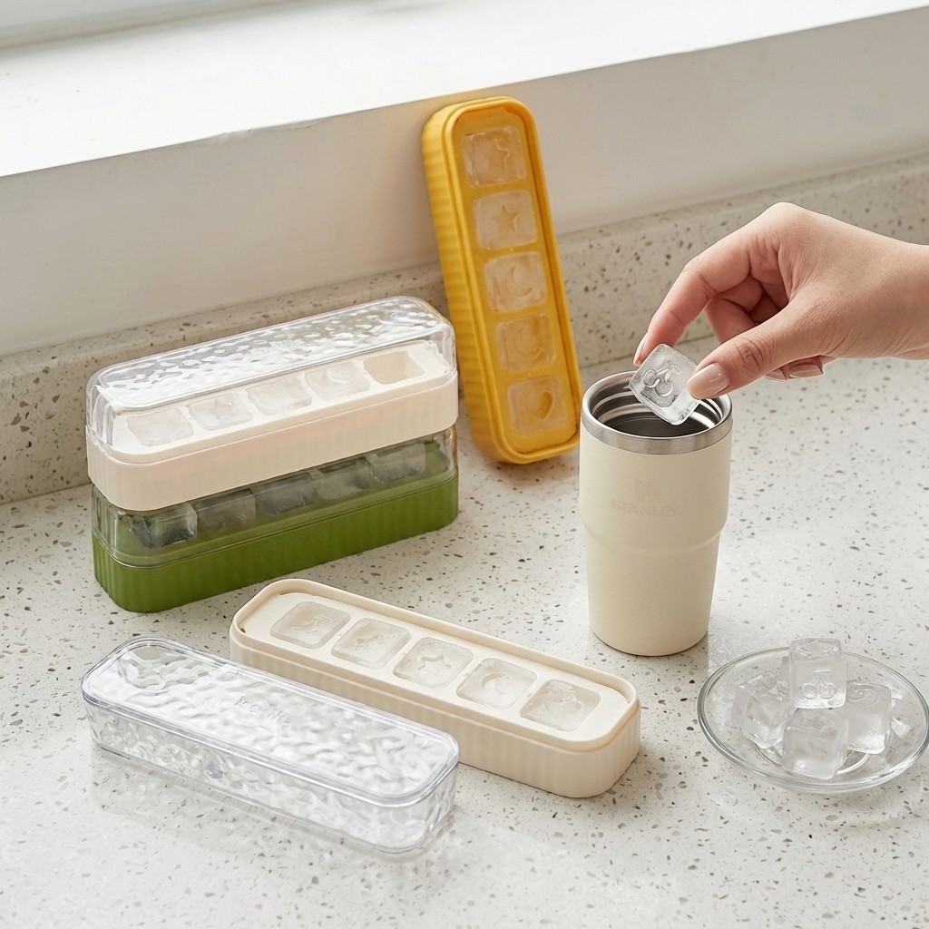 Mini Plastic Ice Cube Tray Wit - Wine Beer Cooler 评论和价格