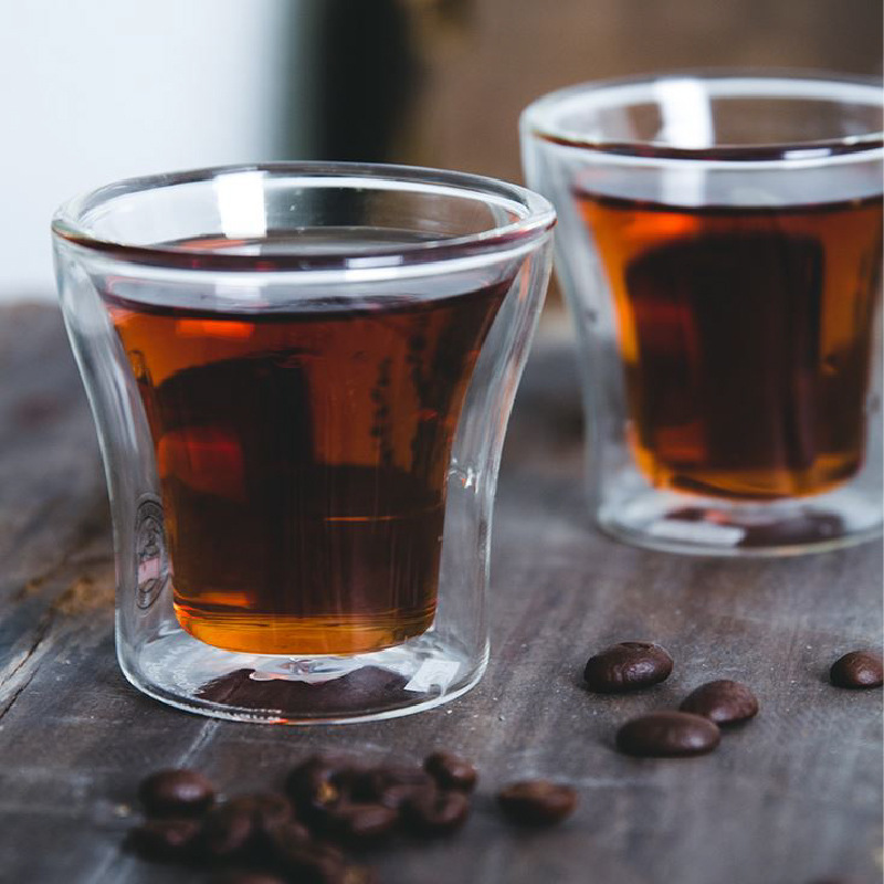 100/200/250ml Double Wall Glas - Wine Beer Coffee Drink 评论和价格