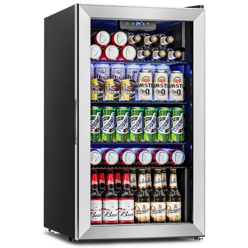 Beverage Refrigerator Cooler - - Wine Beer Mini Fridge 评论和价格