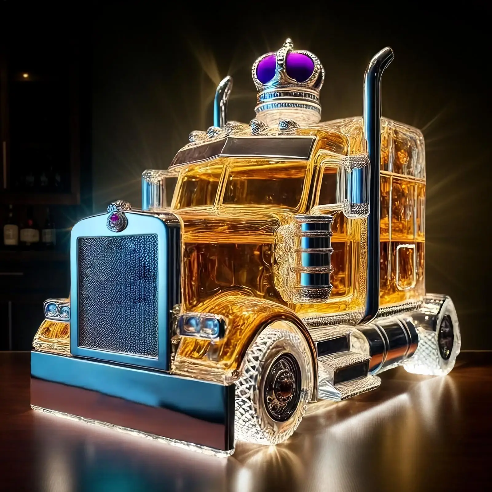 Car Glass Wine Bottle Half Tru - Wine Beer Truck 评论和价格