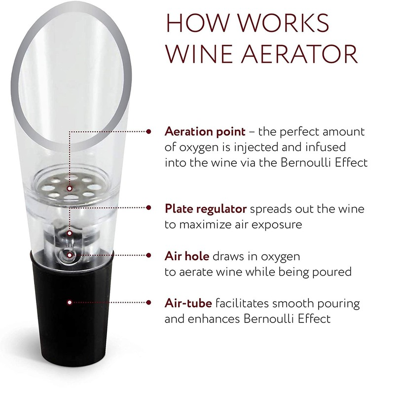 Wine Aerator Pourer Decanter L - Wine Beer Liquor 评论和价格