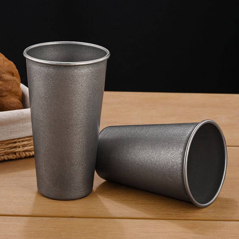 Retro Silver Stainless Steel D - Wine Beer Coffee Drink 评论和价格