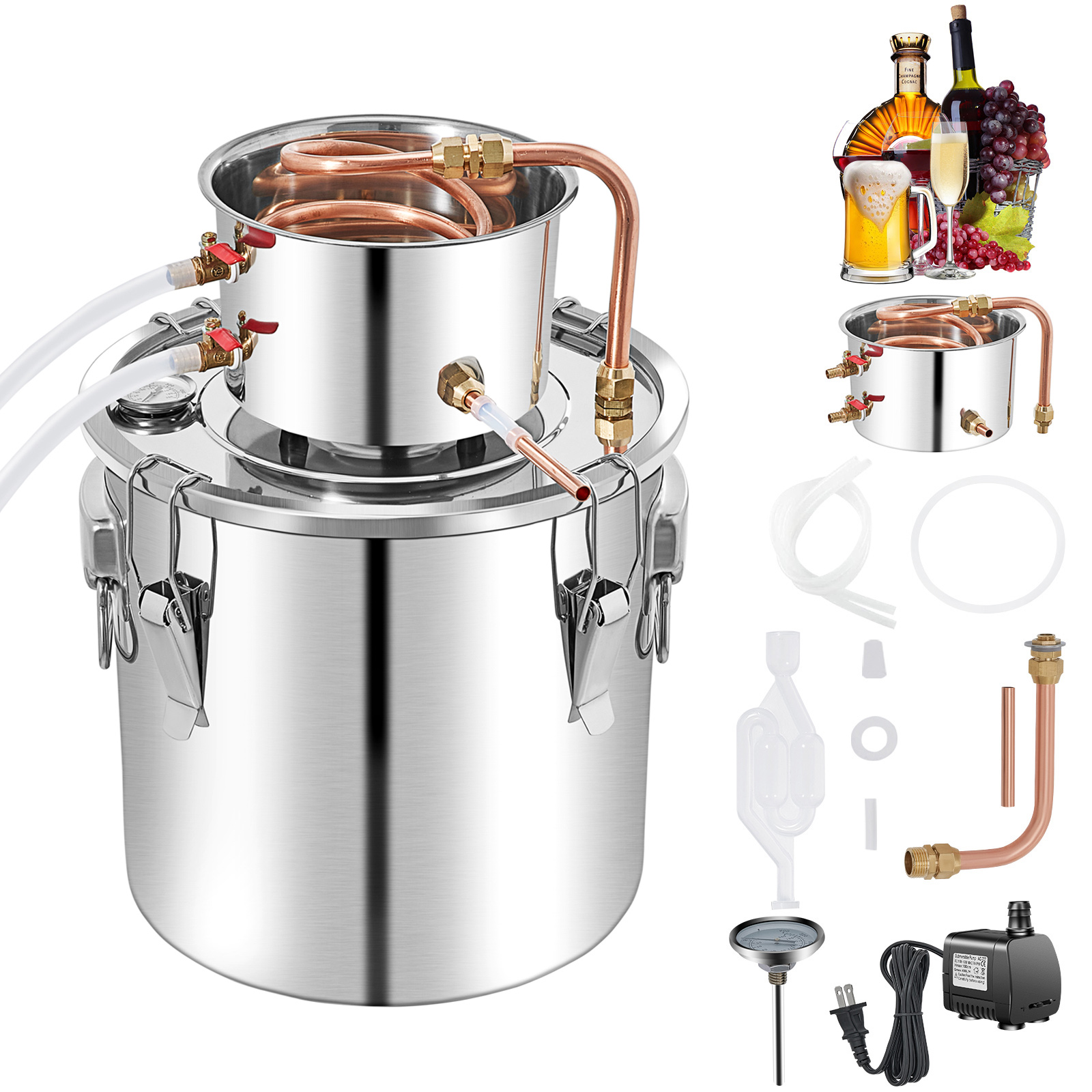 SucceBuy 50L Alcohol Still Sta - Wine Beer Liquor 评论和价格