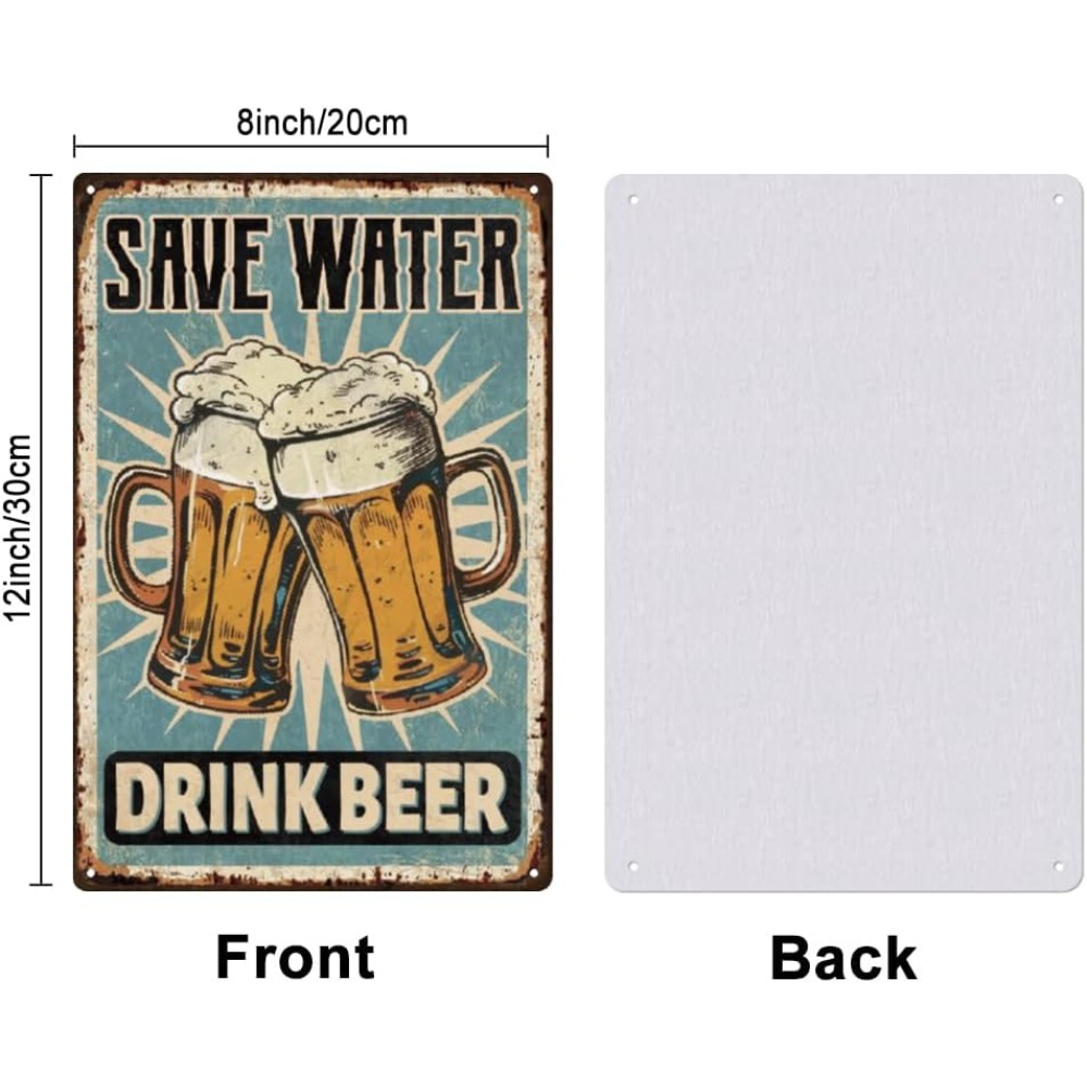 1 pc Beer Metal Sign Bar Tin S - Wine Beer And Liquor 评论和价格