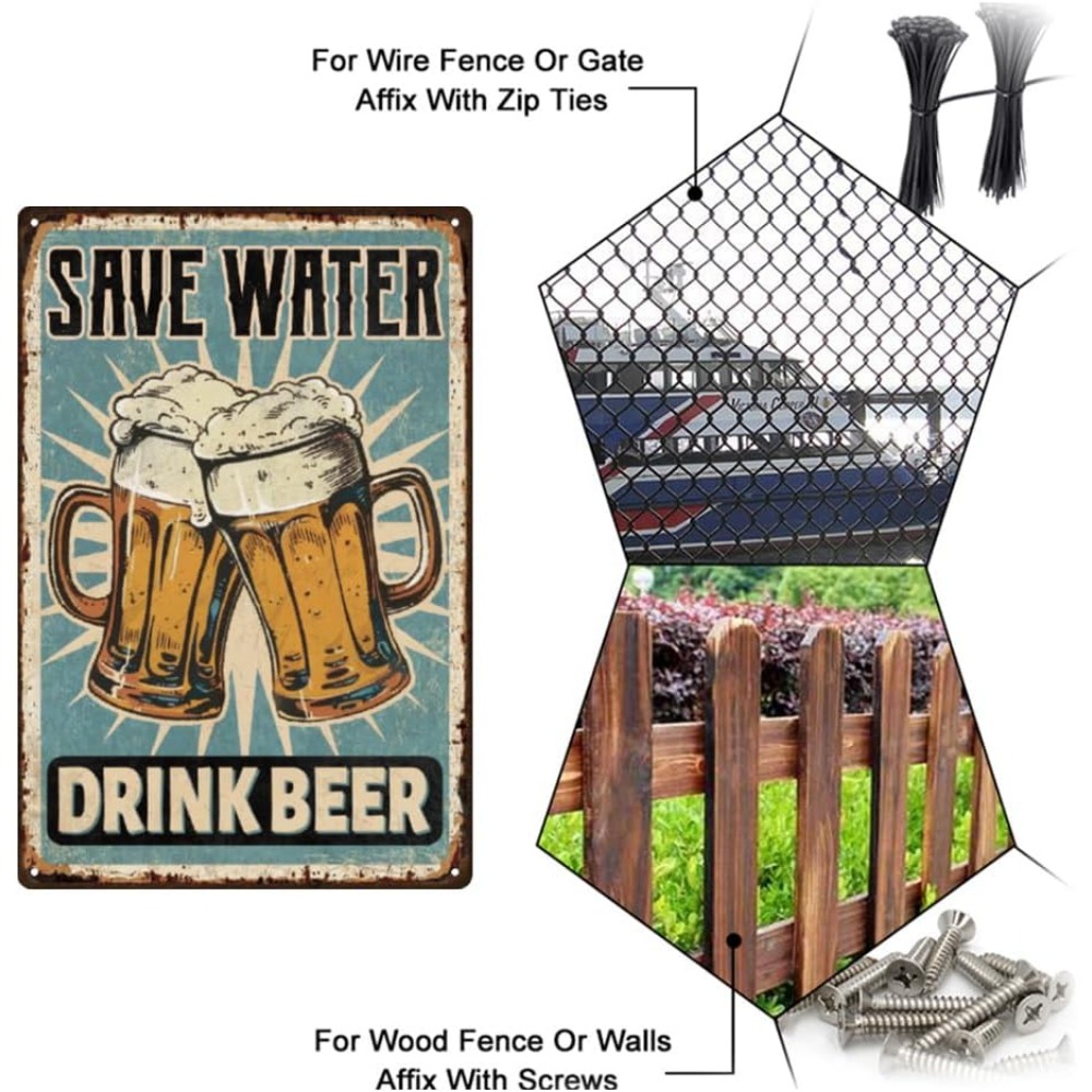 1 pc Beer Metal Sign Bar Tin S - Wine Beer And Liquor 评论和价格