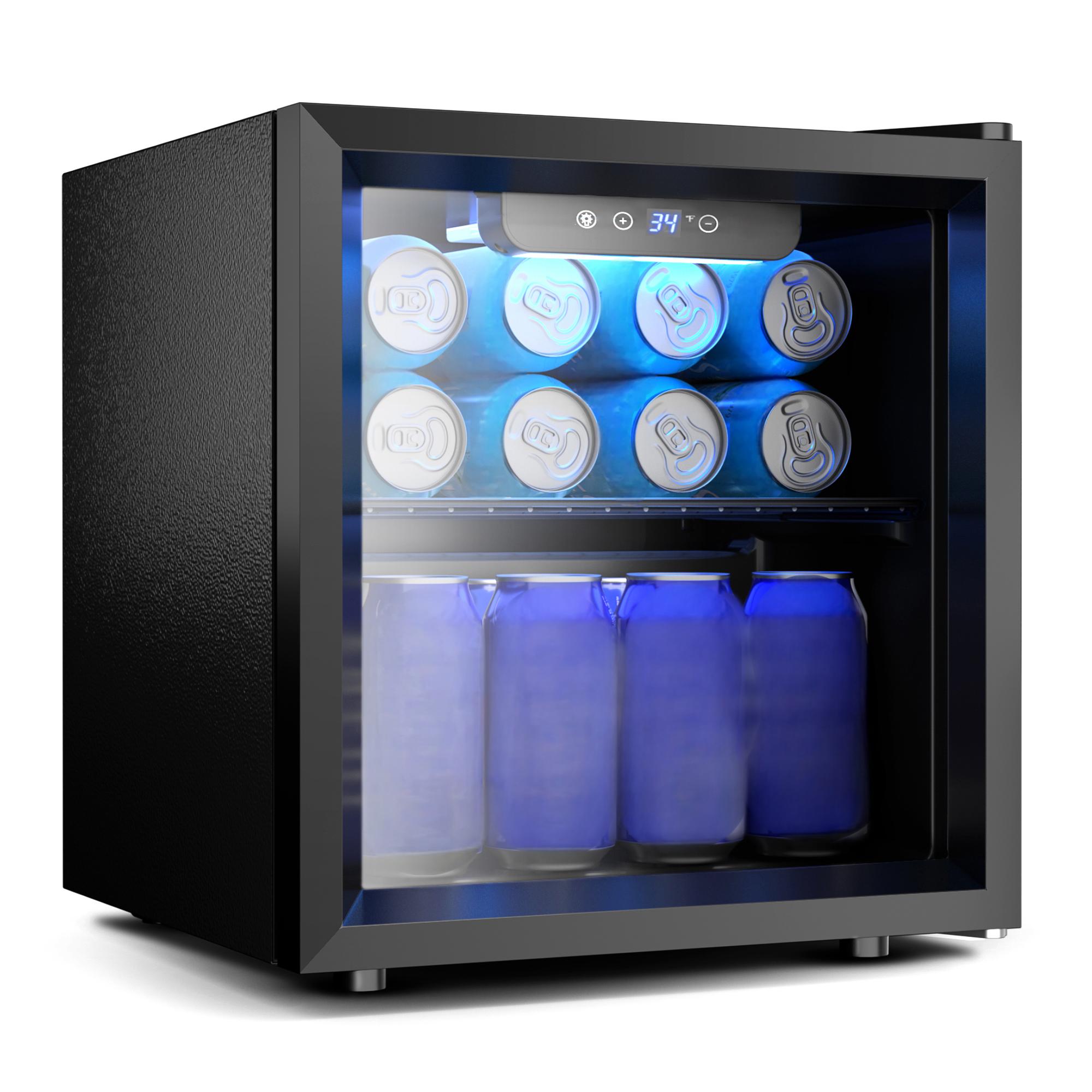 EKOJUCE Glass Door Mini Fridge - Wine Beer Mini Fridge 评论和价格