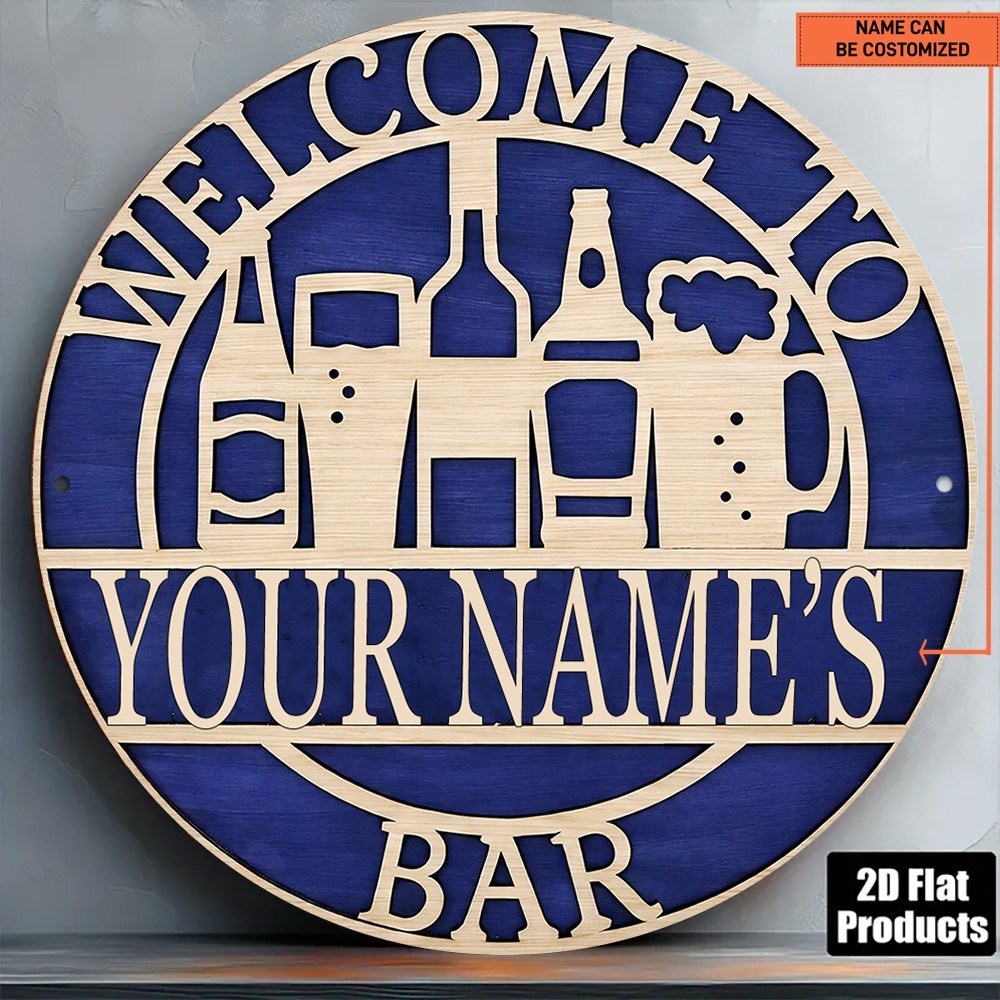 [2D Flat] 1pc Custom Name Holl - Wine In Beer Name 评论和价格