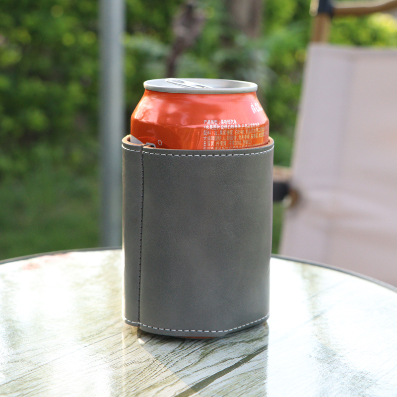 Retro PU Leather 330ml Can Coo - Wine Beer And Liquor 评论和价格