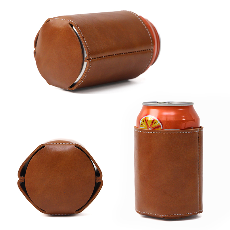 Retro PU Leather 330ml Can Coo - Wine Beer And Liquor 评论和价格