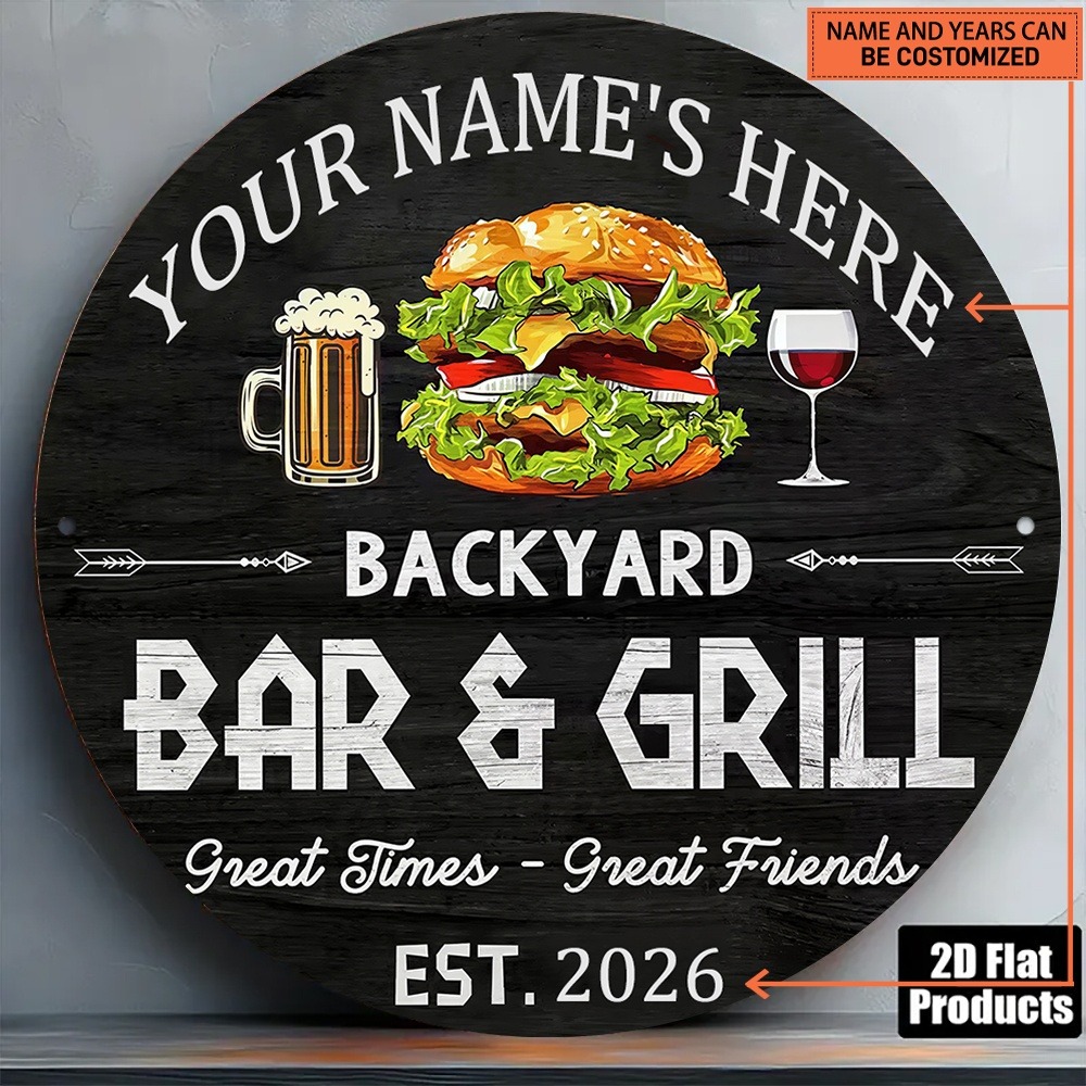 [2D Flat] 1pc Custom Name Roun - Wine In Beer Name 评论和价格