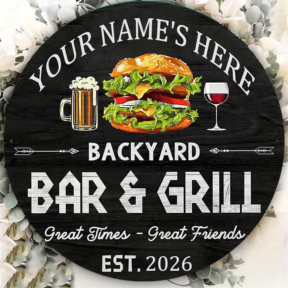 [2D Flat] 1pc Custom Name Roun - Wine In Beer Name 评论和价格