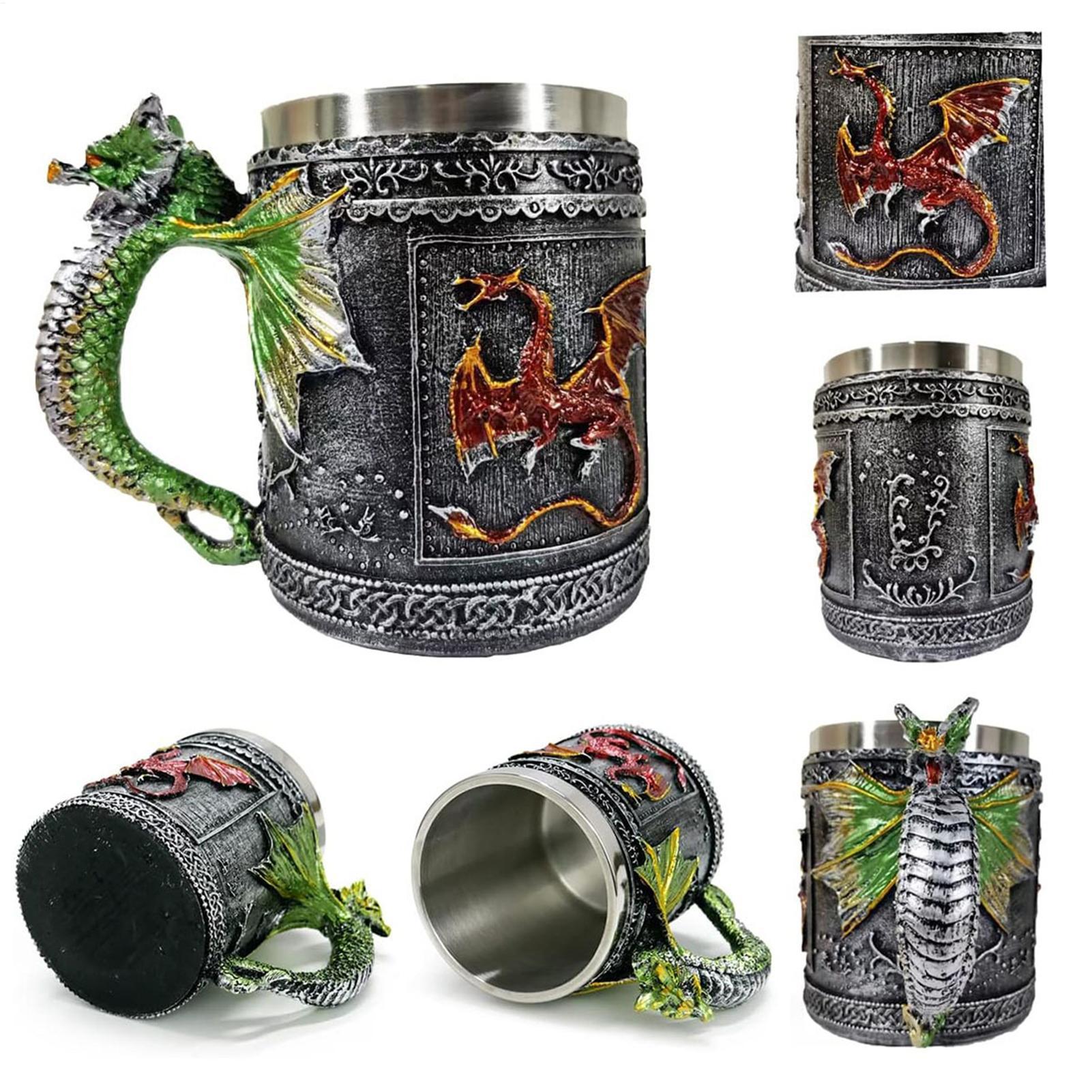 Dragon Mug Gothic Drinking Cup - Wine Beer Coffee Drink 评论和价格
