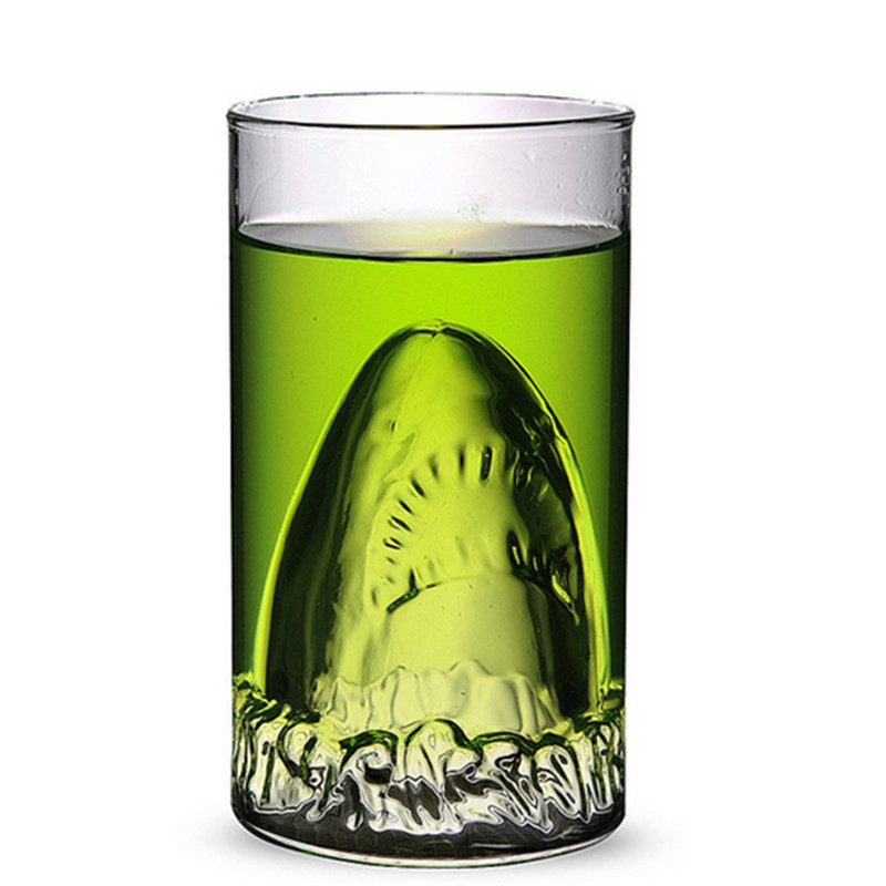 300ml Shark Drinking Double Gl - Wine Beer Coffee Drink 评论和价格