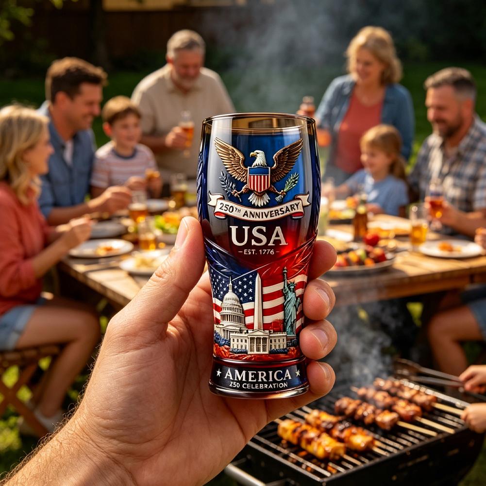 USA 250th Anniversary Beer Gla - Wine Beer And Liquor 评论和价格