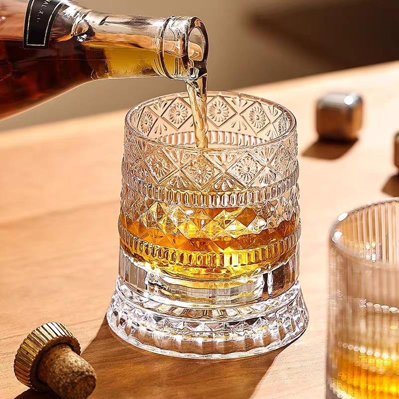 Whiskey Glasses Rotating Whisk - Wine Beer And Liquor 评论和价格