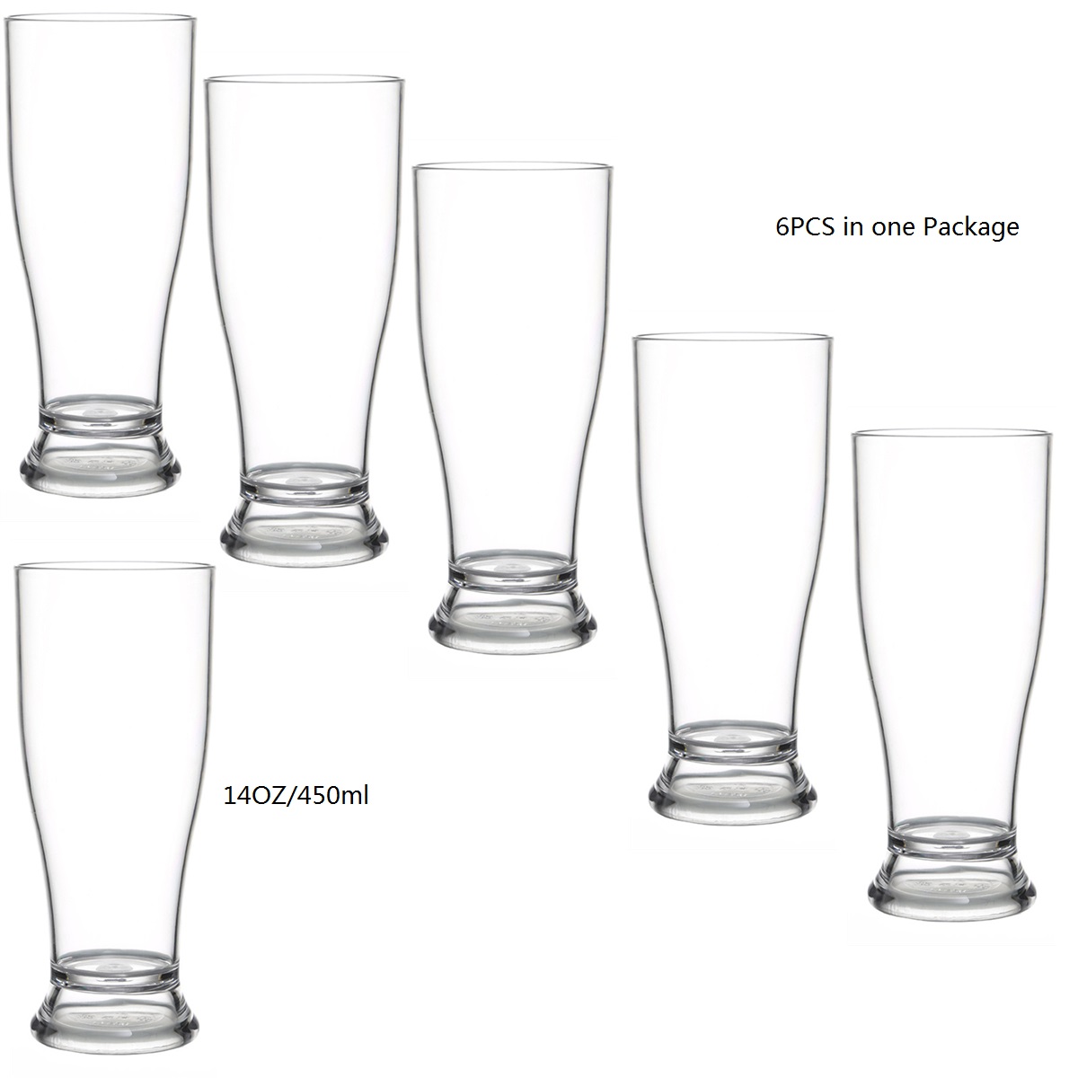 1/2/4/6PCS Free BPA Plastic Be - Wine Beer And Liquor 评论和价格