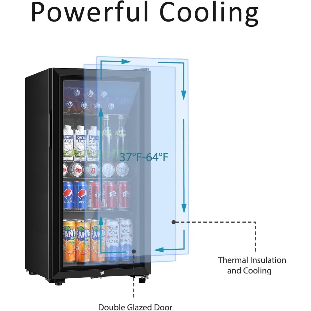 Beverage Refrigerator, Three P - Wine Beer Cooler 评论和价格