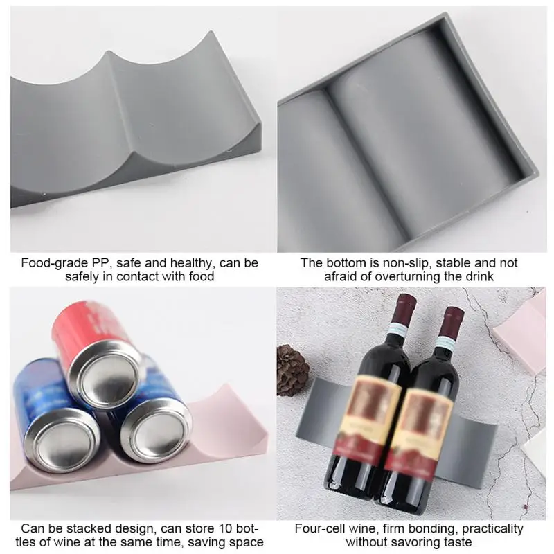1Pc Stackable Wine Bottle Hold - Wine Beer Cooler 评论和价格