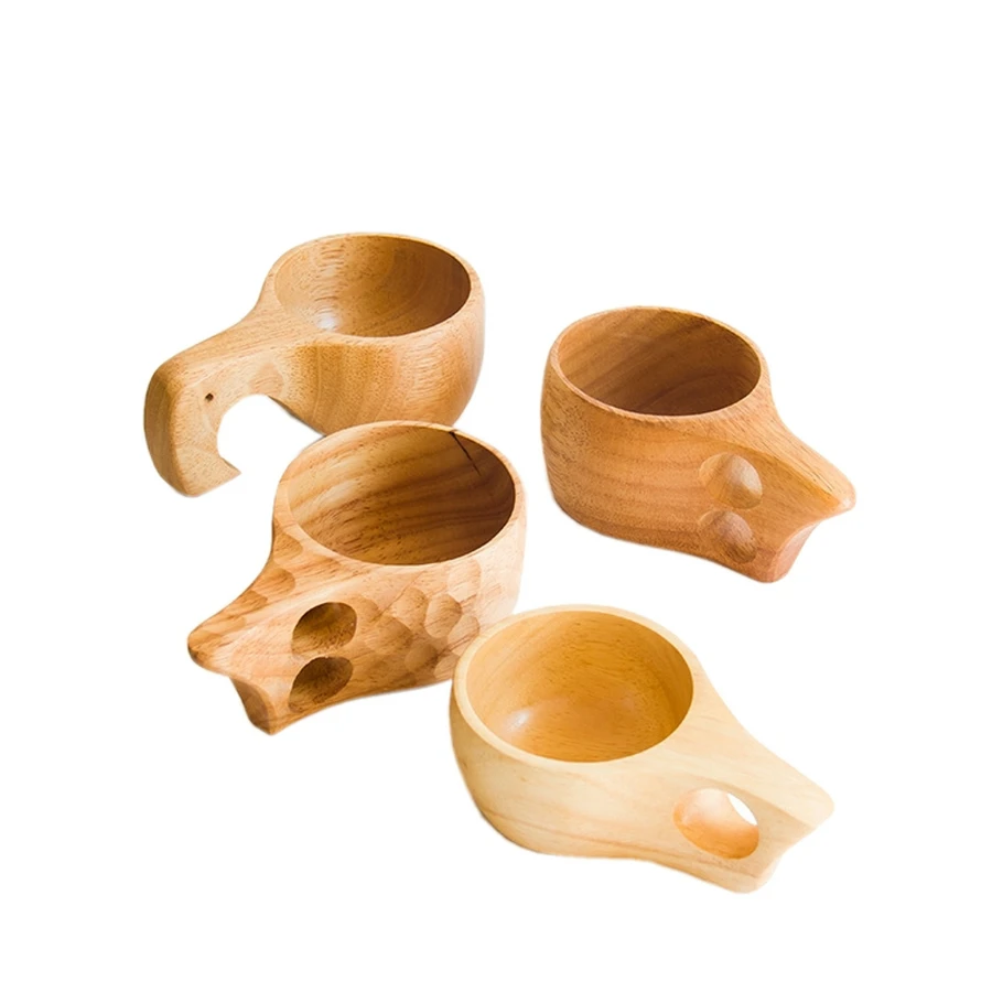 Handmade Natural Solid Wood Te - Wine Beer Coffee Drink 评论和价格