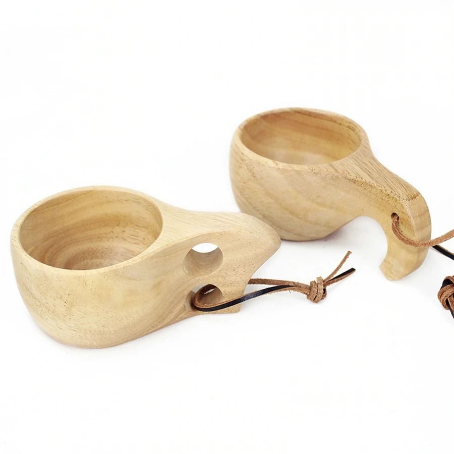 Handmade Natural Solid Wood Te - Wine Beer Coffee Drink 评论和价格