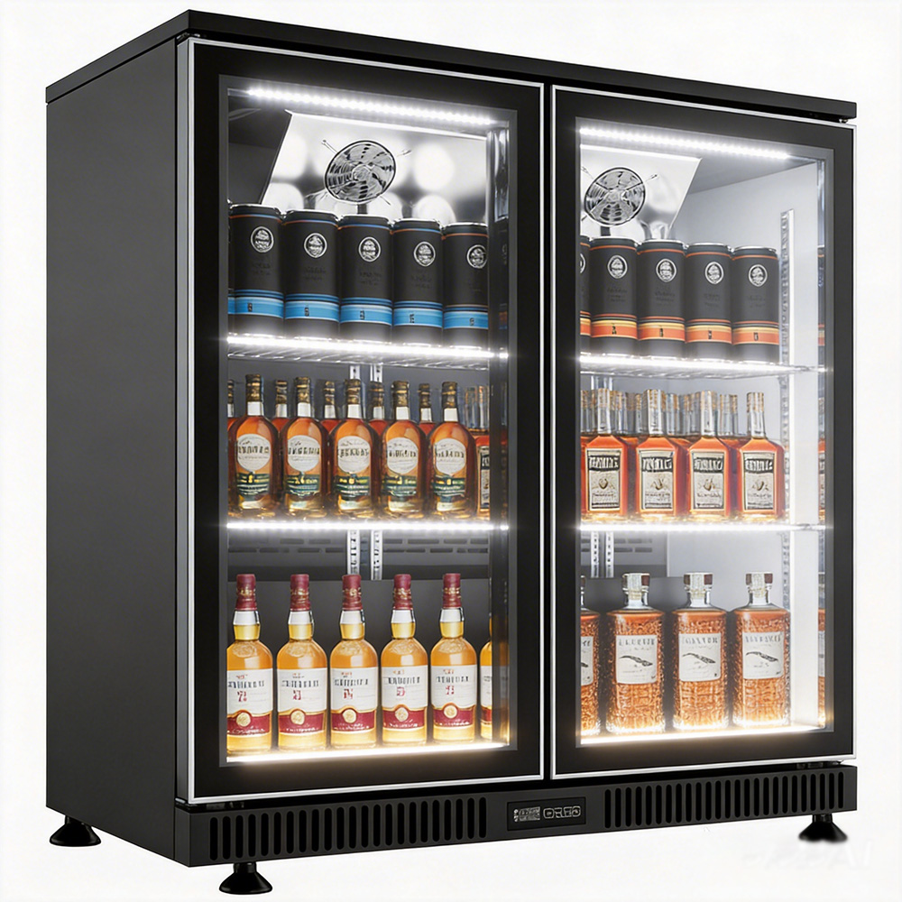 CE/RoHS 2 Door Bar Fridge 200L - Wine Beer Mini Fridge 评论和价格