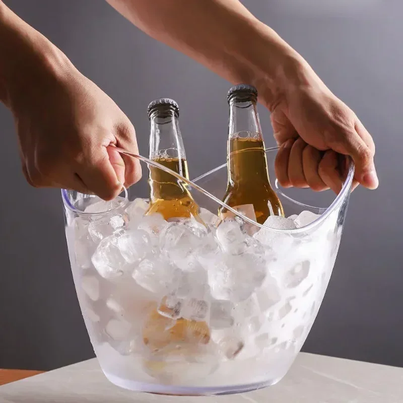 4/8L Ice Bucket Transparent Ic - Wine Beer Cooler 评论和价格