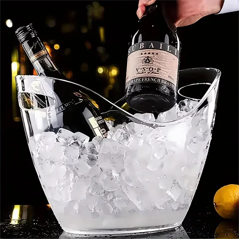4/8L Ice Bucket Transparent Ic - Wine Beer Cooler 评论和价格