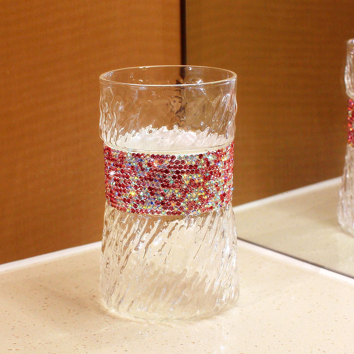 410ml Bling Diamond  Glass Cup - Wine Beer Coffee Drink 评论和价格