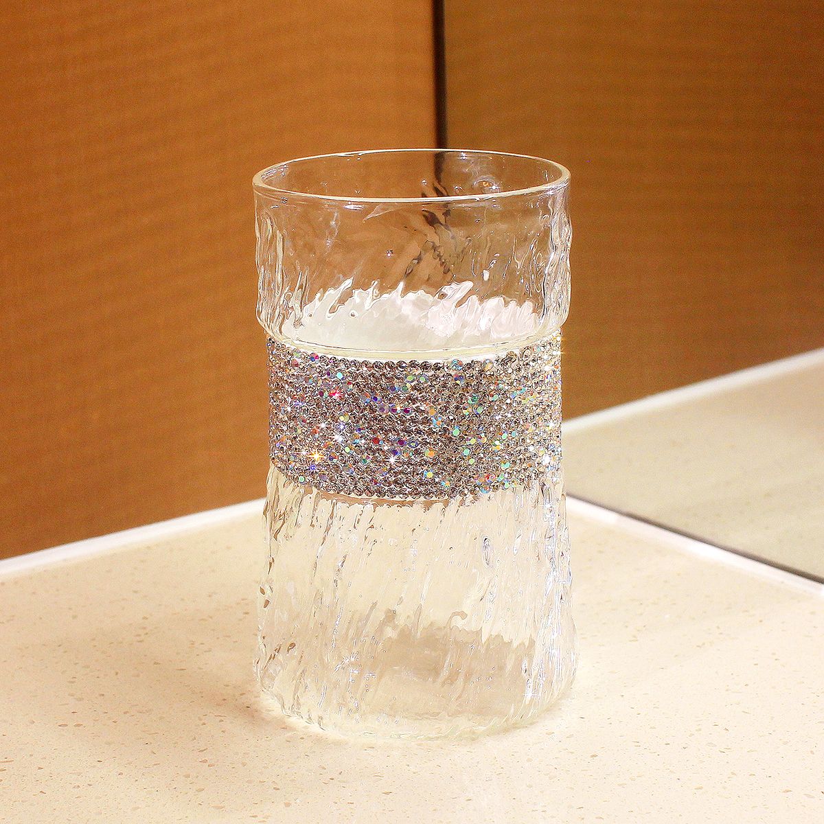 410ml Bling Diamond  Glass Cup - Wine Beer Coffee Drink 评论和价格