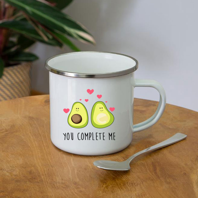 Cartoon You Complete Me Avocad - Wine Beer Coffee Drink 评论和价格