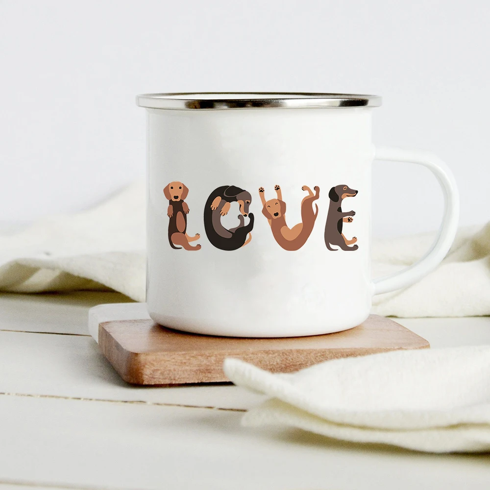 Funny Dachshund Print Creative - Wine Beer Coffee Drink 评论和价格