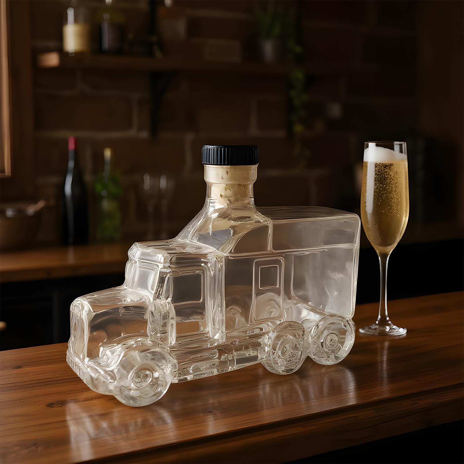 375ml Decorative Bottle Decant - Wine Beer Truck 评论和价格