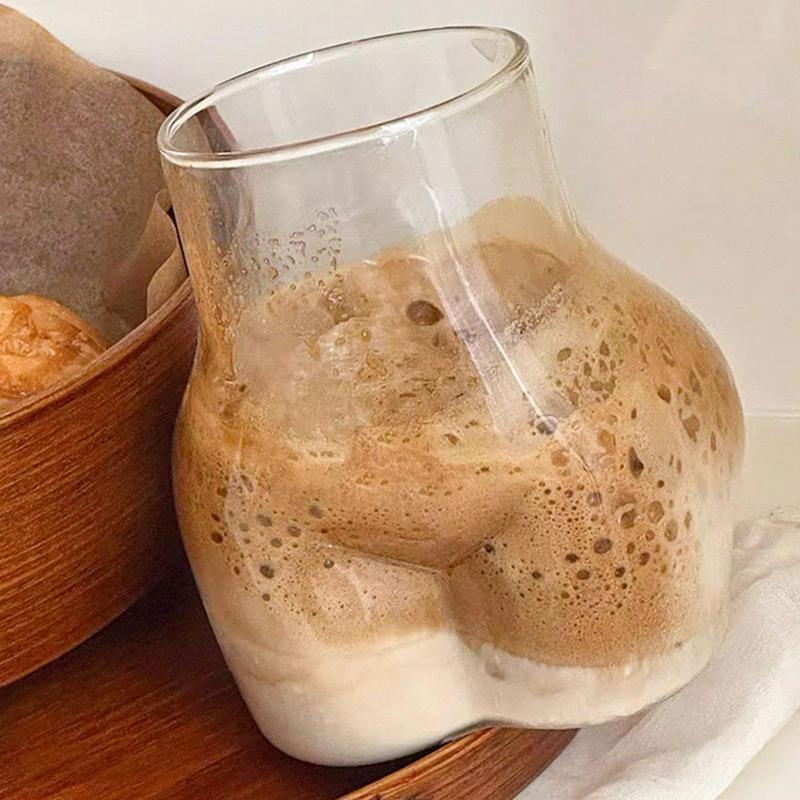 450ml Cute Butt Shaped Glass M - Wine Beer Coffee Drink 评论和价格