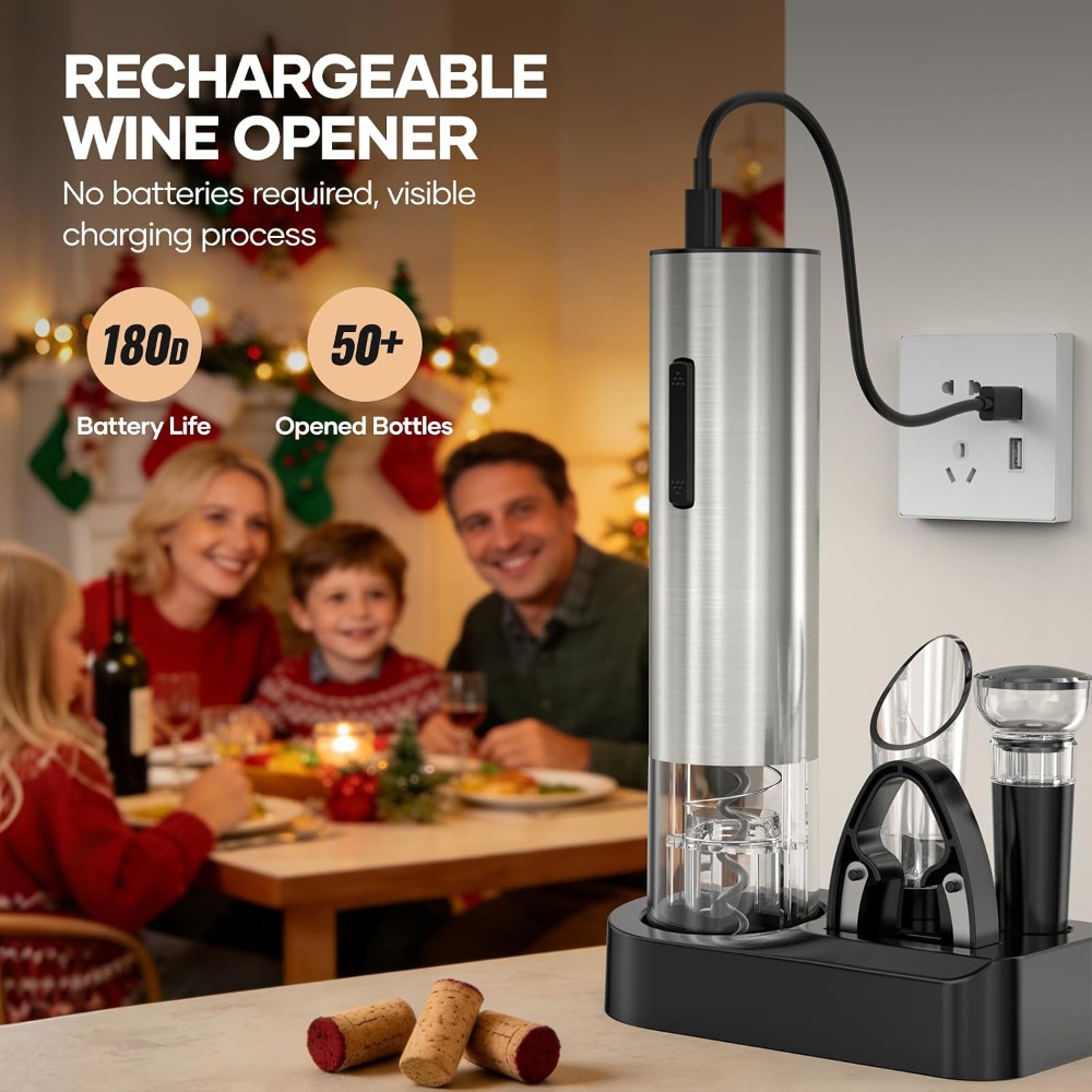 USB Rechargeable Electric Wine - Wine Opener Electric 评论和价格
