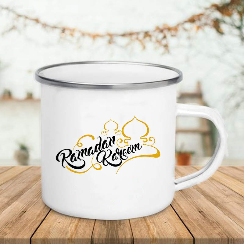 Happy Eid Moon Printed Creativ - Wine Beer Coffee Drink 评论和价格