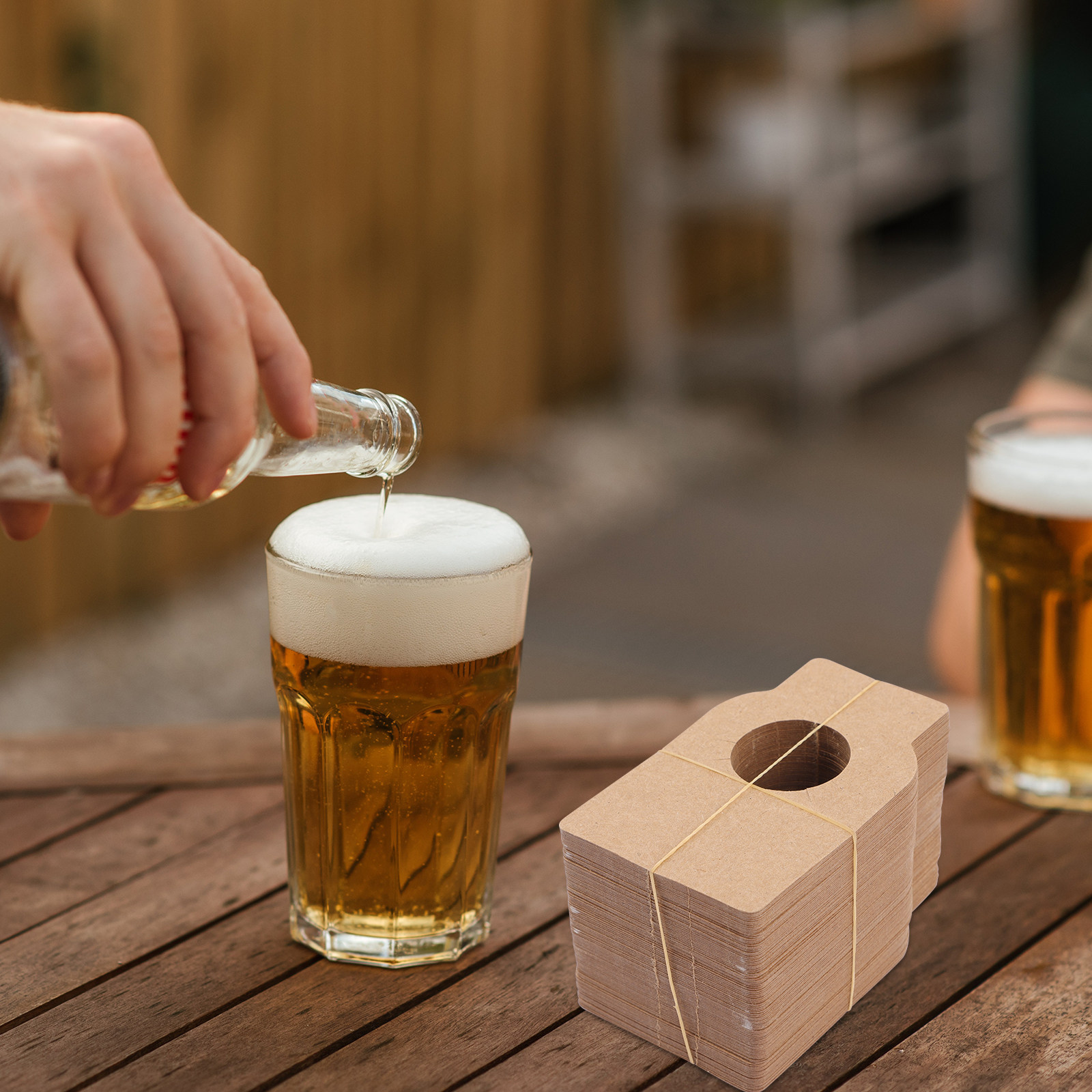 100Pcs Kraft Wine Bottle Tags  - Wine In Beer Name 评论和价格
