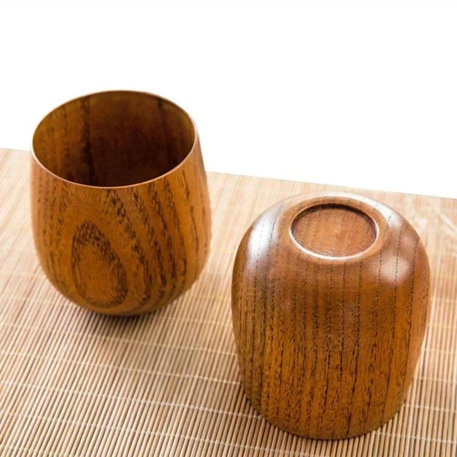 1 Pcs Reusable Wooden Cup Envi - Wine Beer Coffee Drink 评论和价格