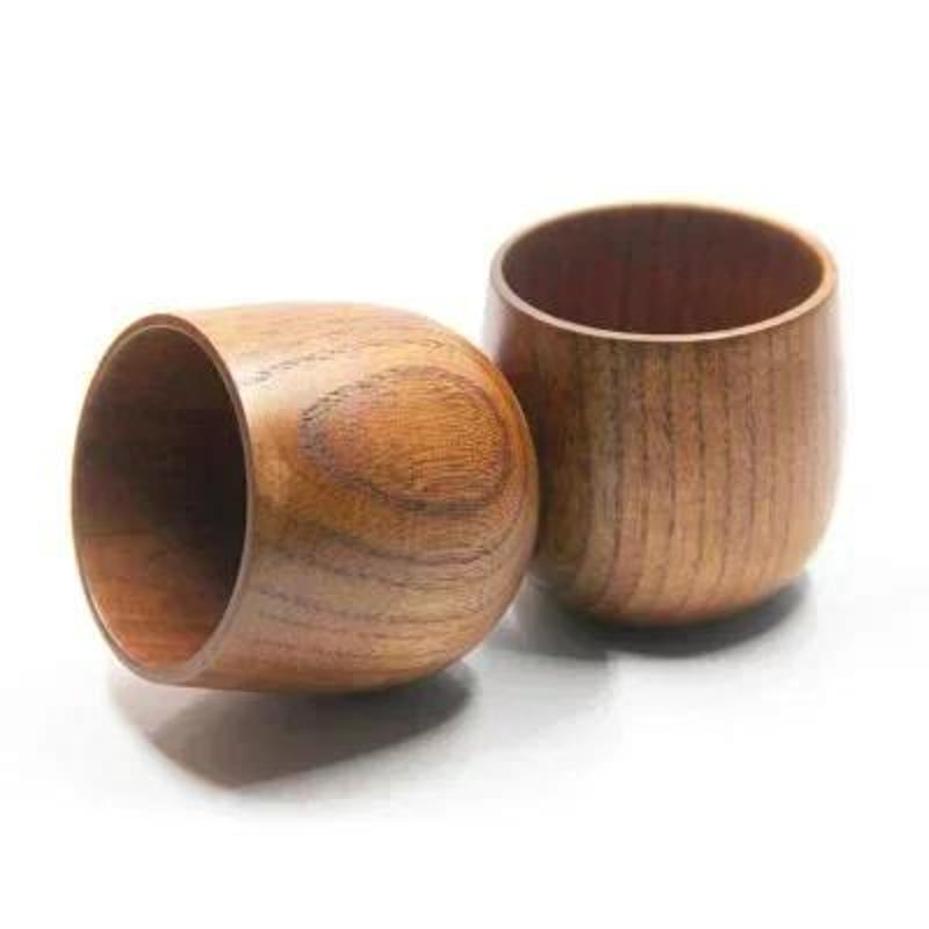 1 Pcs Reusable Wooden Cup Envi - Wine Beer Coffee Drink 评论和价格