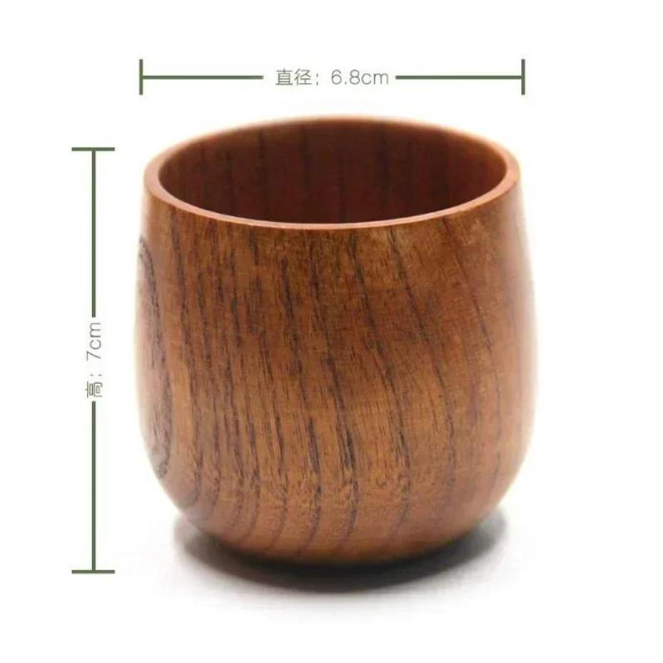 1 Pcs Reusable Wooden Cup Envi - Wine Beer Coffee Drink 评论和价格